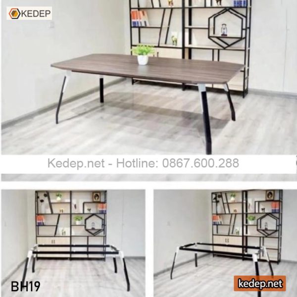 Bàn Họp Chân Sắt 2m4 BH19