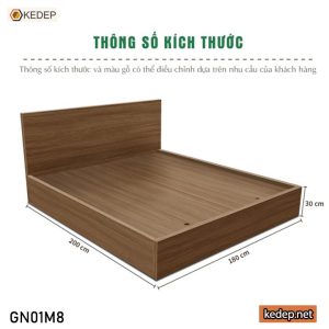 Giường Ngủ Gỗ GN01M8
