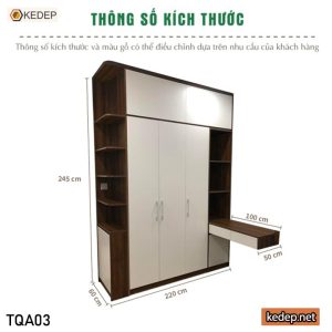 Tủ Quần Áo Đẹp TQA03