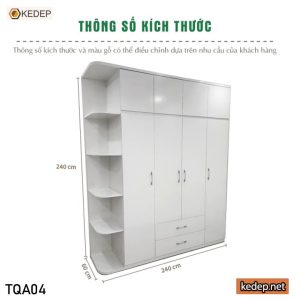 Tủ Quần Áo Đẹp TQA04